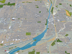 joliet city illinois usa 40km Modelo 3D