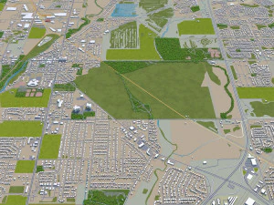 joliet city illinois usa 40km 3D Model