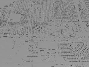 joliet city illinois usa 40km 3D Model