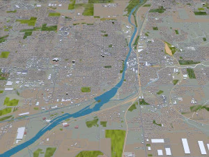 joliet city illinois usa 40km 3D Model