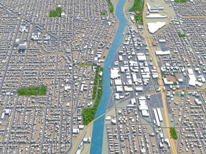 joliet city illinois usa 40km Modelo 3D