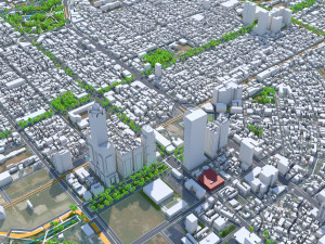 Kaohsiung city taiwan 50km 3D Model