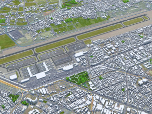 Kaohsiung city taiwan 50km 3D Model