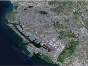Kaohsiung city taiwan 50km 3D Model