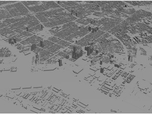 Kaohsiung city taiwan 50km 3D Model