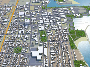 kenosha city wisconsin usa 25km Modelo 3D