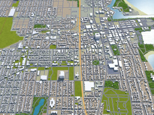kenosha city wisconsin usa 25km Modelo 3D