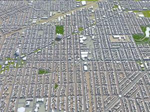 kenosha city wisconsin usa 25km 3D Model