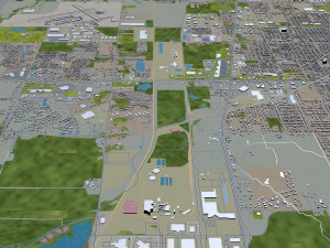 kenosha city wisconsin usa 25km Modelo 3D