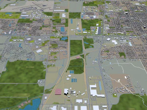 kenosha city wisconsin usa 25km 3D Model