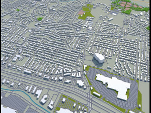 killeen city texas usa 25km Modelo 3D