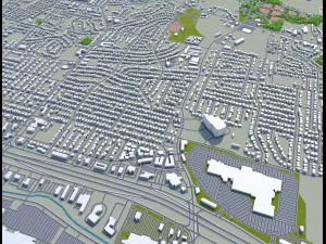 killeen city texas usa 25km 3D Model