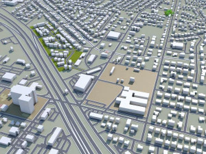 killeen city texas usa 25km 3D Model