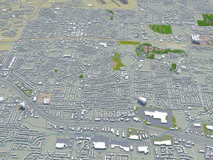 killeen city texas usa 25km 3D Model