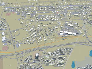 killeen city texas usa 25km Modelo 3D