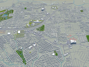 killeen city texas usa 25km Modelo 3D