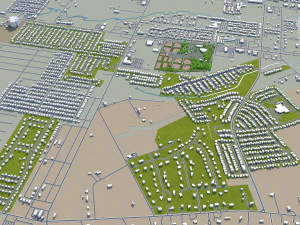 killeen city texas usa 25km 3D Model