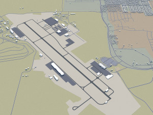 killeen city texas usa 25km Modelo 3D