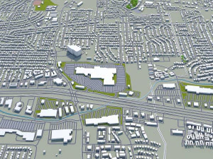 killeen city texas usa 25km 3D Model
