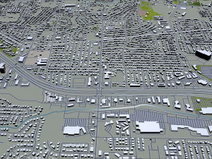 killeen city texas usa 25km 3D Model
