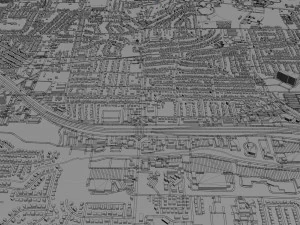 killeen city texas usa 25km 3D Model