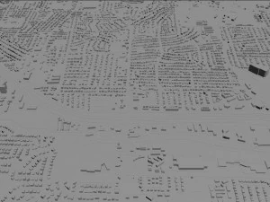killeen city texas usa 25km 3D Model
