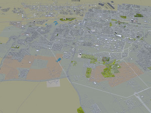 killeen city texas usa 25km Modelo 3D