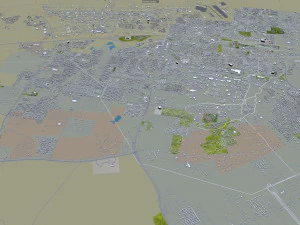 killeen city texas usa 25km 3D Model