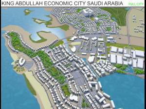 king abdullah economic city saudi arabia 35km 3D मॉडल