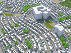 king abdullah economic city saudi arabia 35km 3D Model