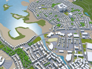 king abdullah economic city saudi arabia 35km 3D Model