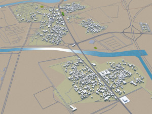 king abdullah economic city saudi arabia 35km 3D Model