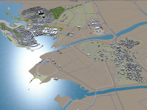 king abdullah economic city saudi arabia 35km 3D Model