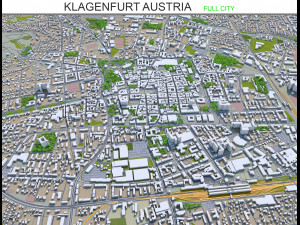 klagenfurt city austria 30km 3D Model