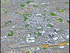 klagenfurt city austria 30km 3D Model