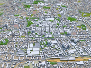 klagenfurt city austria 30km 3D Model