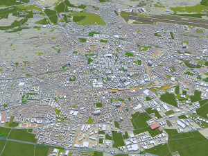 klagenfurt city austria 30km Modelo 3D