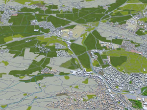 klagenfurt city austria 30km 3D Model