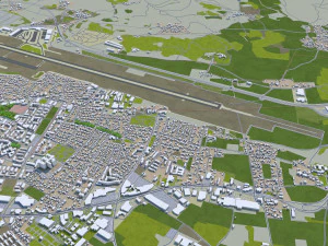 klagenfurt city austria 30km 3D Model