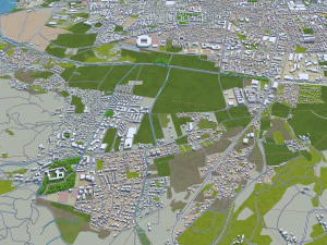 klagenfurt city austria 30km 3D Model