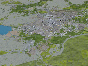klagenfurt city austria 30km 3D Model