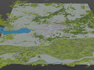 klagenfurt city austria 30km 3D Model