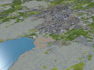 klagenfurt city austria 30km 3D Model