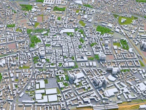 klagenfurt city austria 30km 3D Model