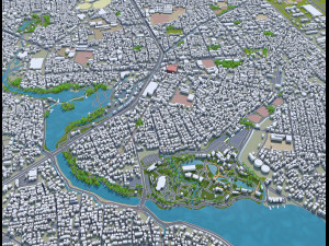 kumamoto city japan 40km Model 3D