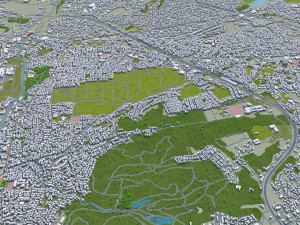 kumamoto city japan 40km Model 3D