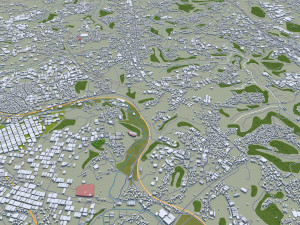 kumamoto city japan 40km Model 3D