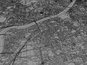 kumamoto city japan 40km Model 3D