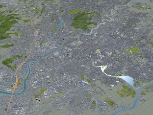 kumamoto city japan 40km Model 3D