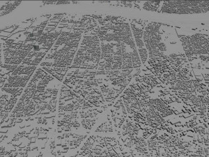 kurume city fukuoka japan 50km 3D Model